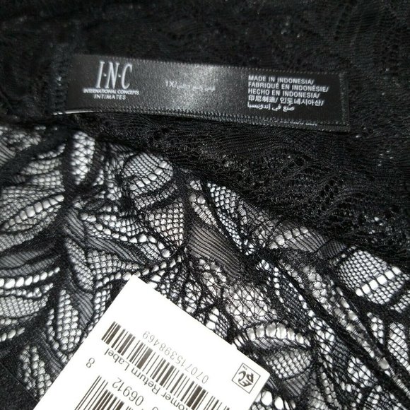Inc Women's Lace Boyshort Size 1X Black Underwear - Picture 8 of 9
